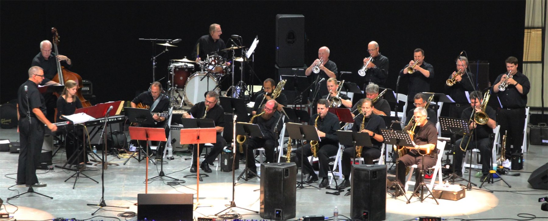The Establishment performing on a large concert stage